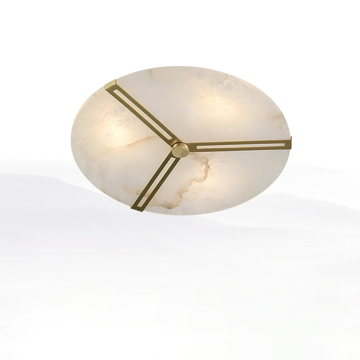 Clocks Alabaster Ceiling Light Vakkerlight