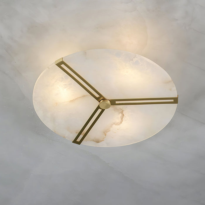 Clocks Alabaster Ceiling Light Vakkerlight