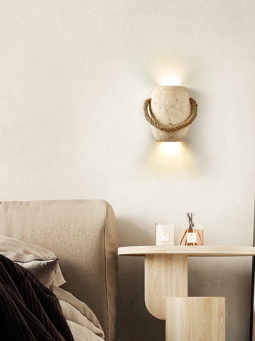 Coastal Rope Stone Wall Sconce Vakkerlight