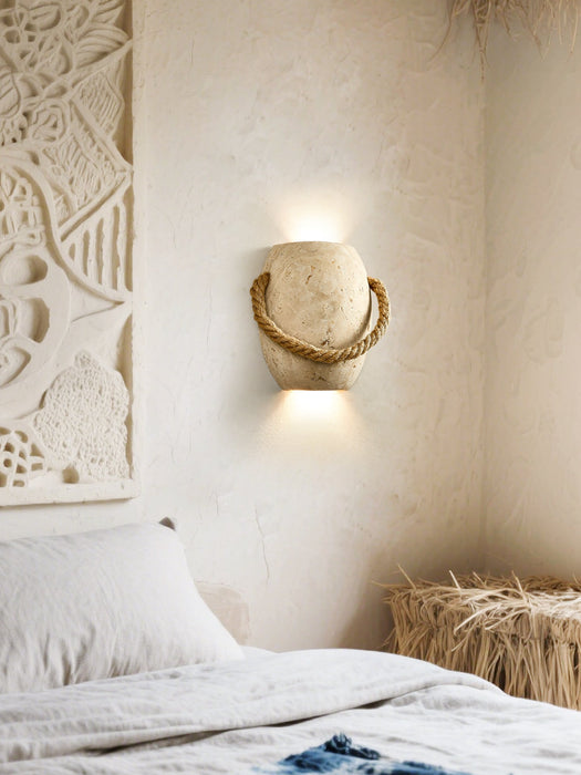 Coastal Rope Stone Wall Sconce Vakkerlight