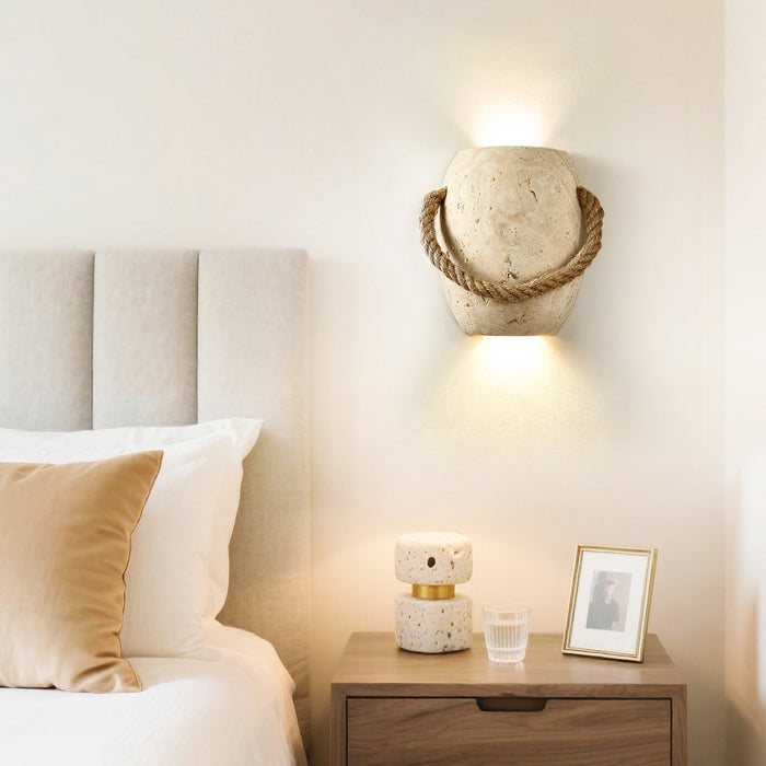 Coastal Rope Stone Wall Sconce Vakkerlight
