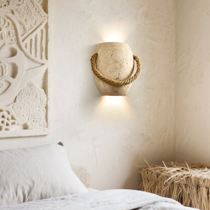 Coastal Rope Stone Wall Sconce Vakkerlight
