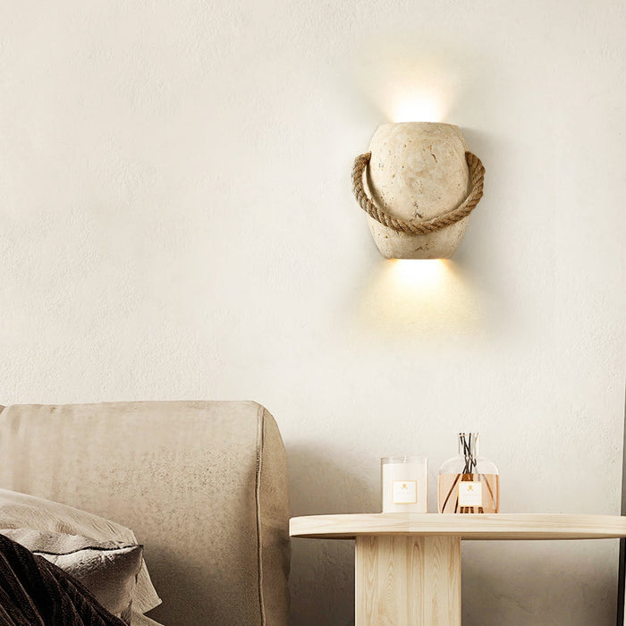 Coastal Rope Stone Wall Sconce Vakkerlight