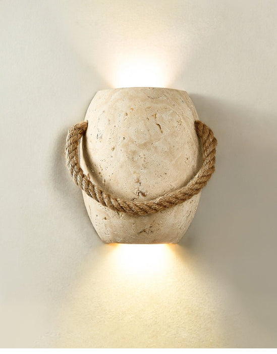 Coastal Rope Stone Wall Sconce Vakkerlight