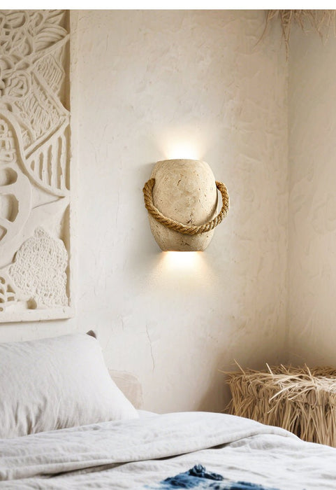 Coastal Rope Stone Wall Sconce Vakkerlight