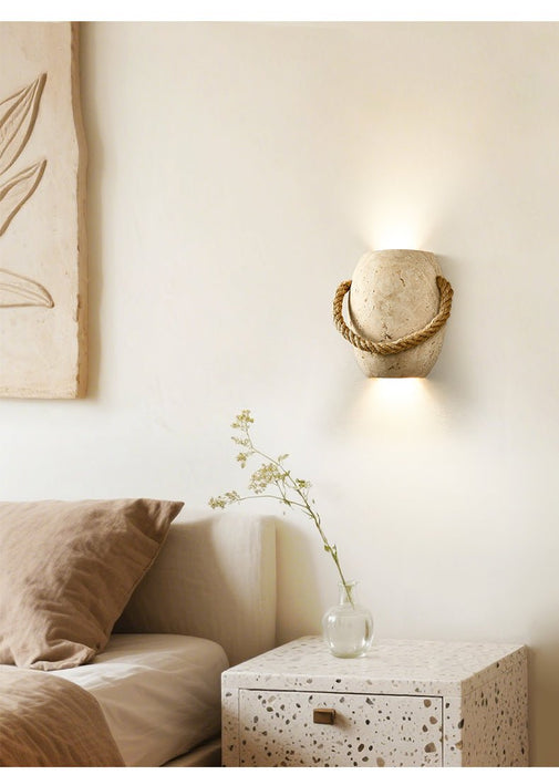 Coastal Rope Stone Wall Sconce Vakkerlight