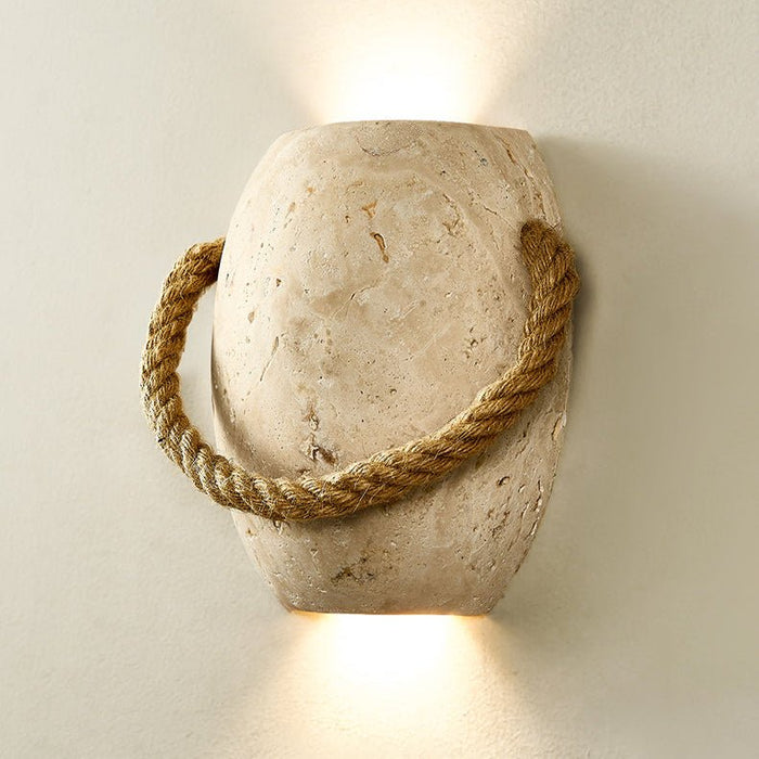 Coastal Rope Stone Wall Sconce Vakkerlight