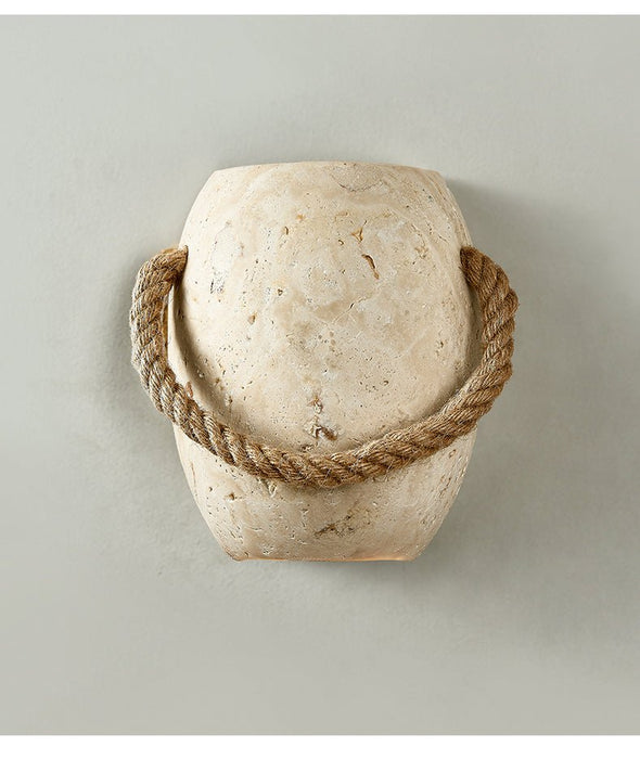 Coastal Rope Stone Wall Sconce Vakkerlight