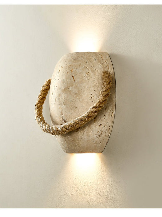 Coastal Rope Stone Wall Sconce Vakkerlight