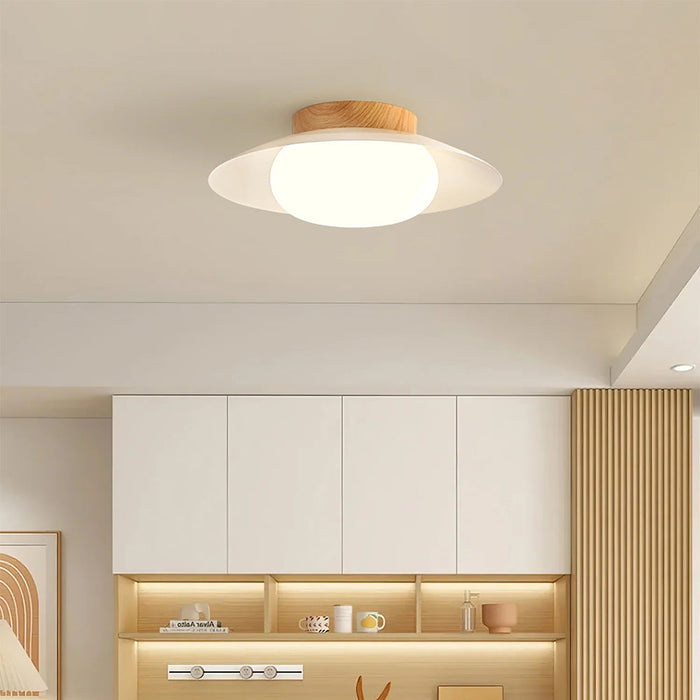 Cream Round White Ceiling Light