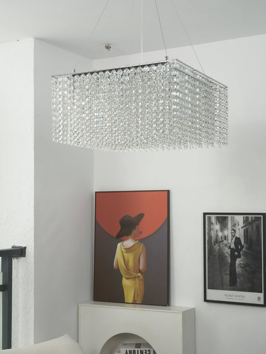 Crystal Frame Chandelier Vakkerlight