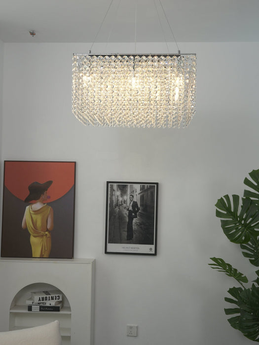 Crystal Frame Chandelier Vakkerlight