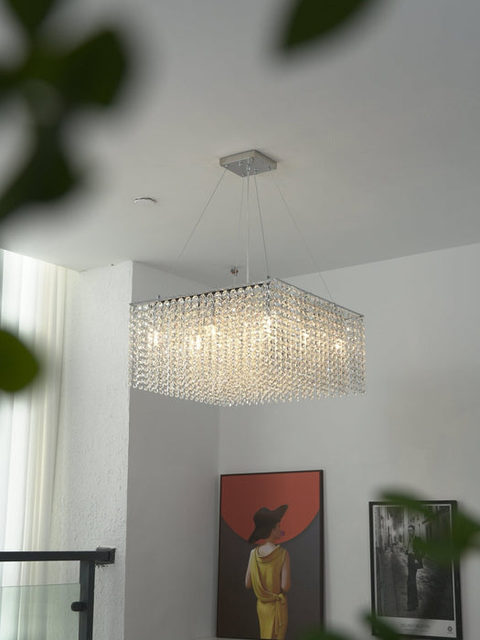 Crystal Frame Chandelier Vakkerlight