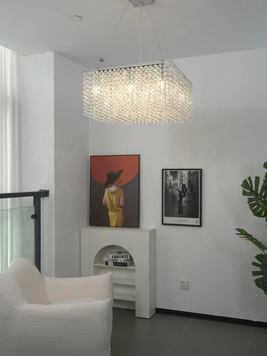 Crystal Frame Chandelier Vakkerlight