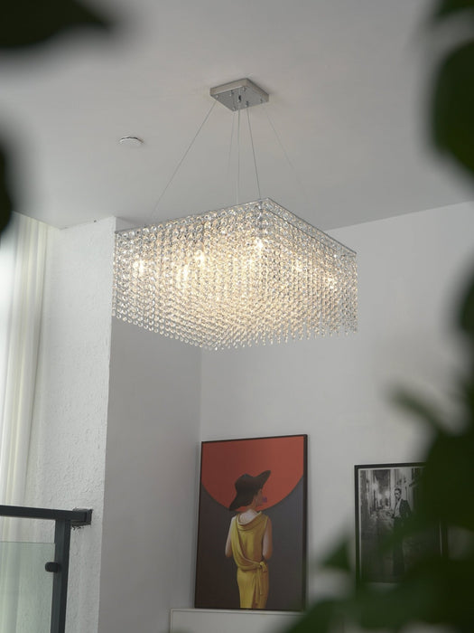 Crystal Frame Chandelier Vakkerlight