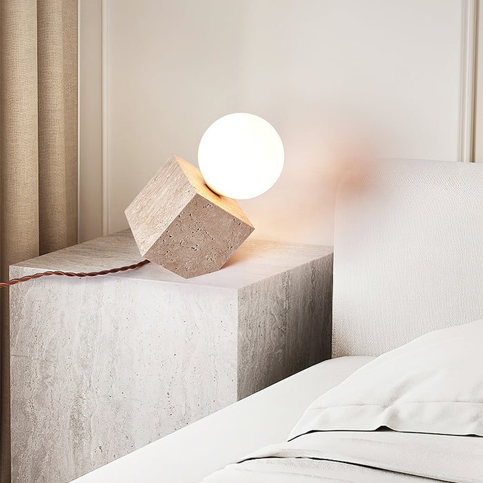 Cube Stone Table Lamp Vakkerlight