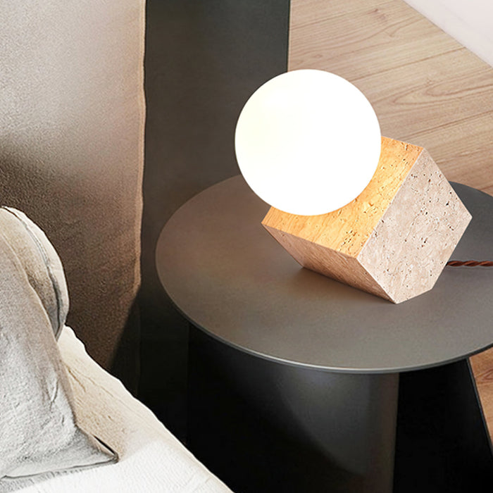 Cube Stone Table Lamp Vakkerlight