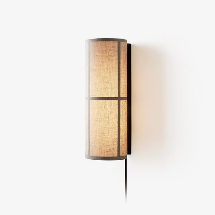 Cylinder Fabric Plug-in Wall Lamp Vakkerlight