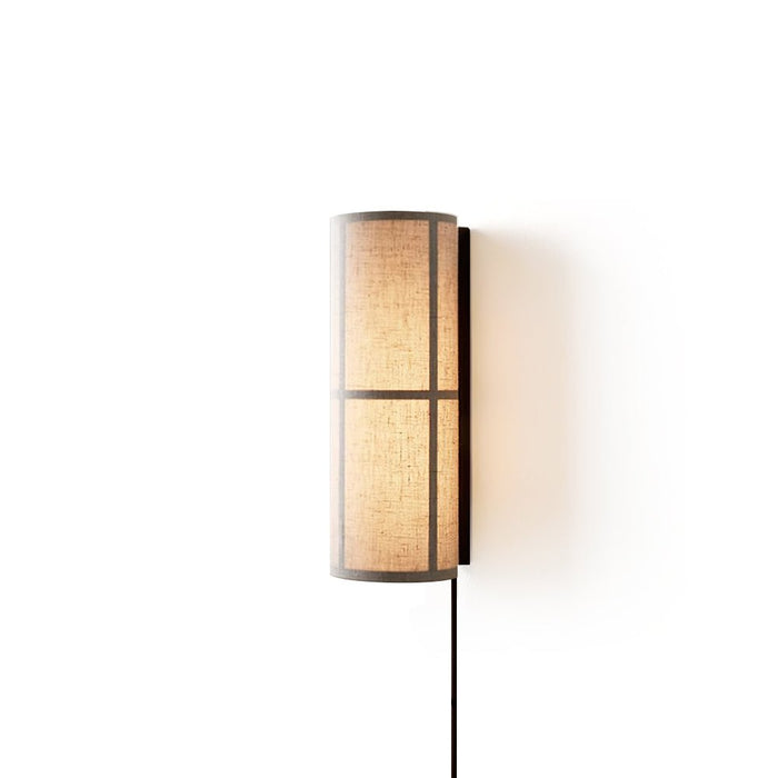 Cylinder Fabric Plug-in Wall Lamp Vakkerlight
