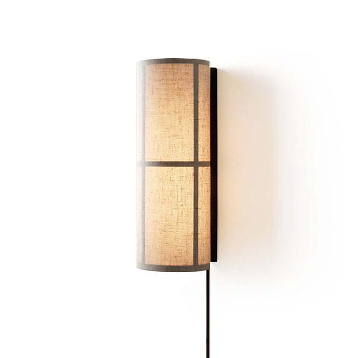 Cylinder Fabric Plug-in Wall Lamp Vakkerlight