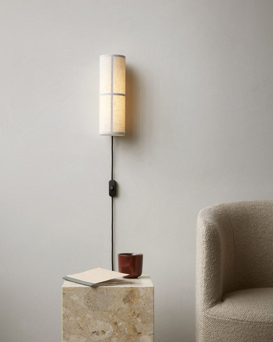 Cylinder Fabric Plug-in Wall Lamp Vakkerlight