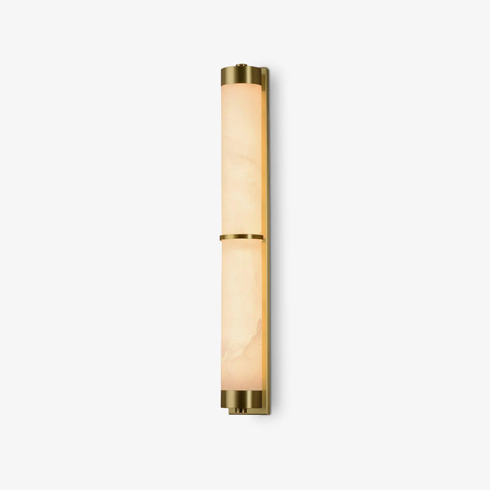 Cylindra Alabaster Brass Wall Light Vakkerlight