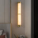 Cylindra Alabaster Brass Wall Light Vakkerlight