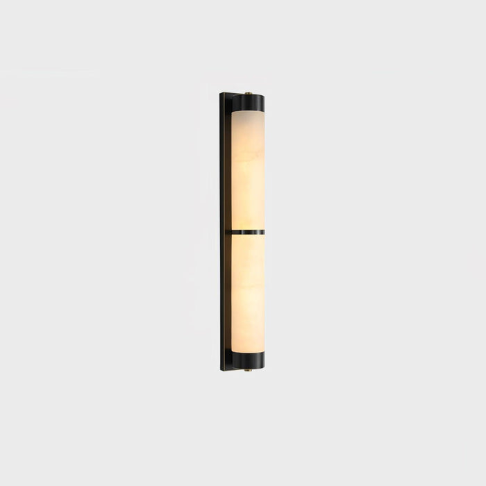 Cylindra Alabaster Brass Wall Light Vakkerlight