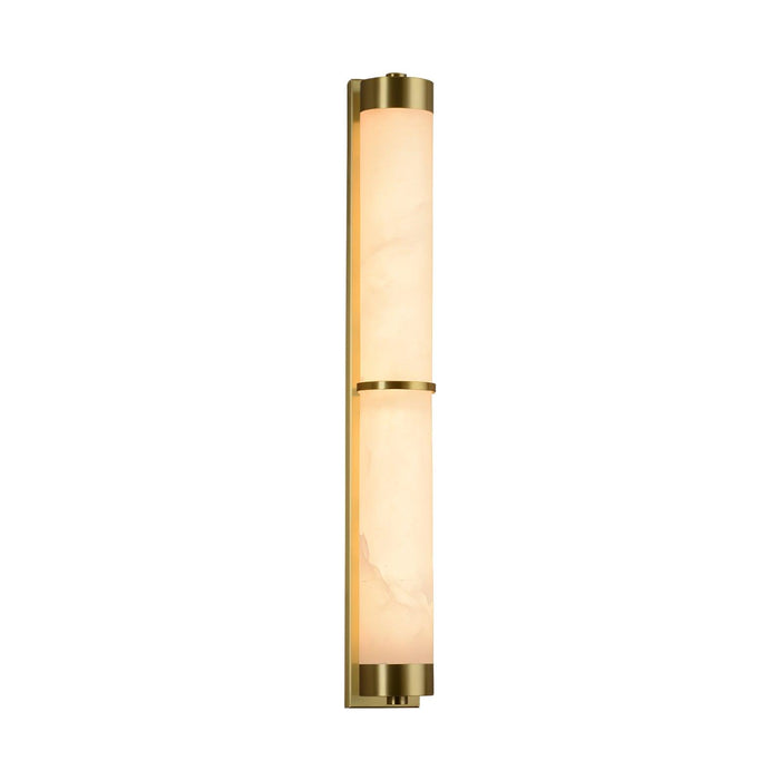 Cylindra Alabaster Brass Wall Light Vakkerlight