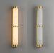Cylindra Alabaster Brass Wall Light Vakkerlight