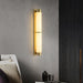 Cylindra Alabaster Brass Wall Light Vakkerlight