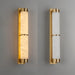 Cylindra Alabaster Brass Wall Light Vakkerlight