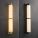 Cylindra Alabaster Brass Wall Light Vakkerlight