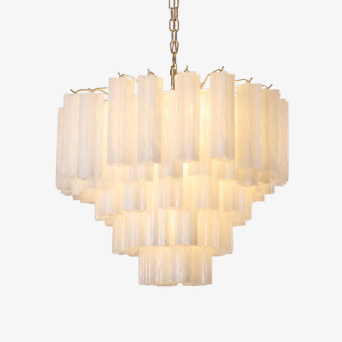 Frosted Glass Cascade Chandelier Vakkerlight