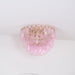 Poliedri Glass Pink Ceiling Light Vakkerlight