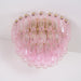 Poliedri Glass Pink Ceiling Light Vakkerlight