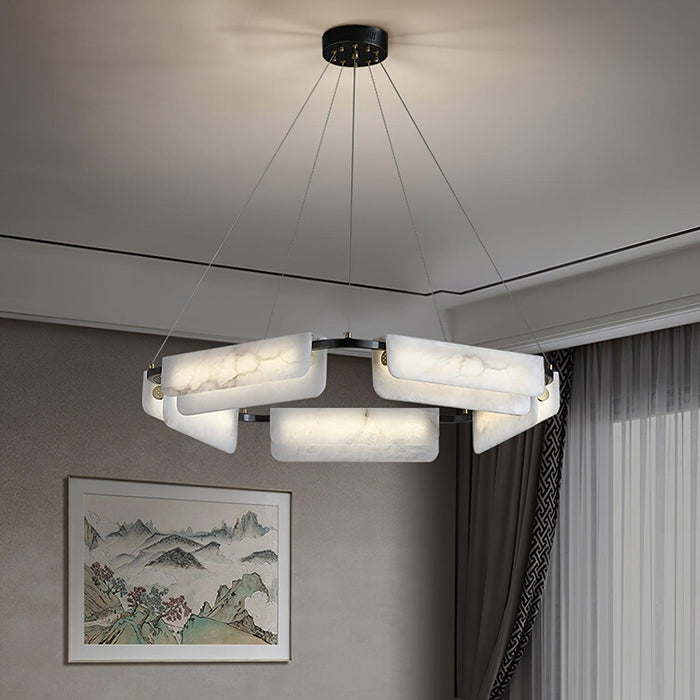 Delia Alabaster Chandelier Vakkerlight