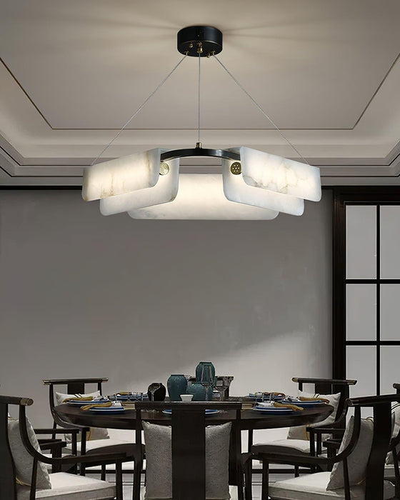 Delia Alabaster Chandelier Vakkerlight