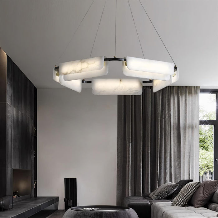Delia Alabaster Chandelier Vakkerlight