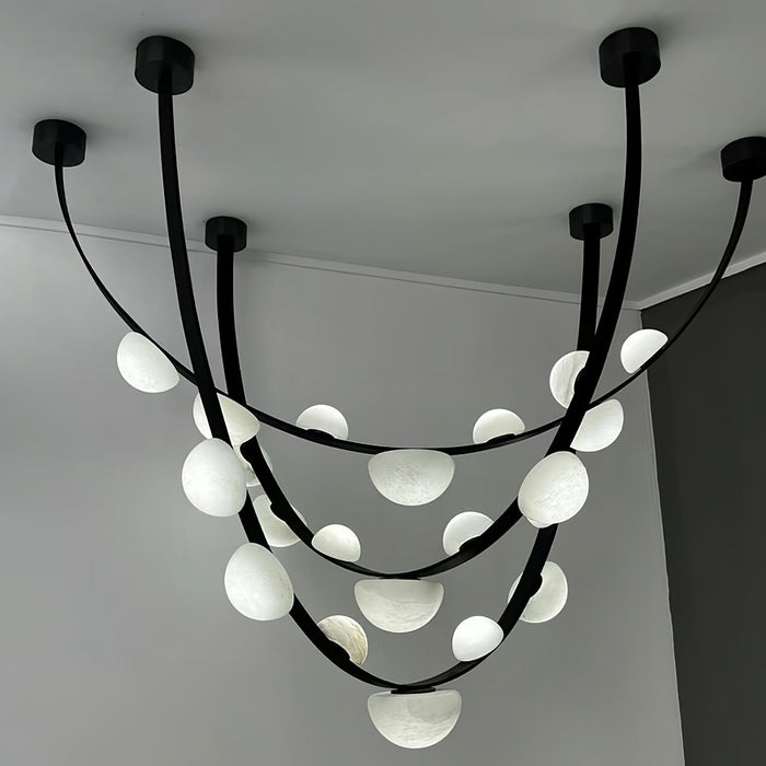 Dew Drops Alabaster Chandelier Vakkerlight