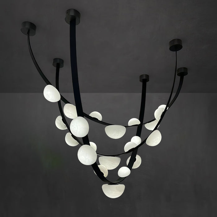 Dew Drops Alabaster Chandelier Vakkerlight