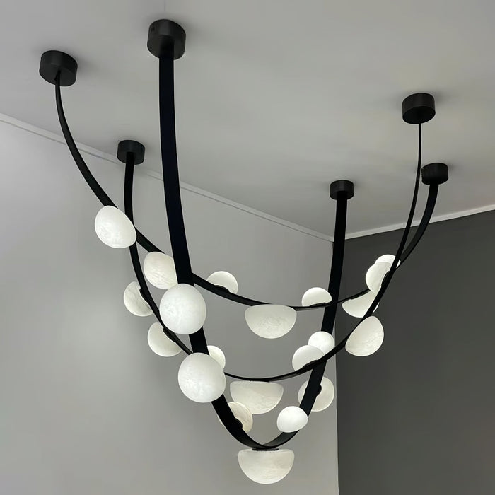 Dew Drops Alabaster Chandelier Vakkerlight