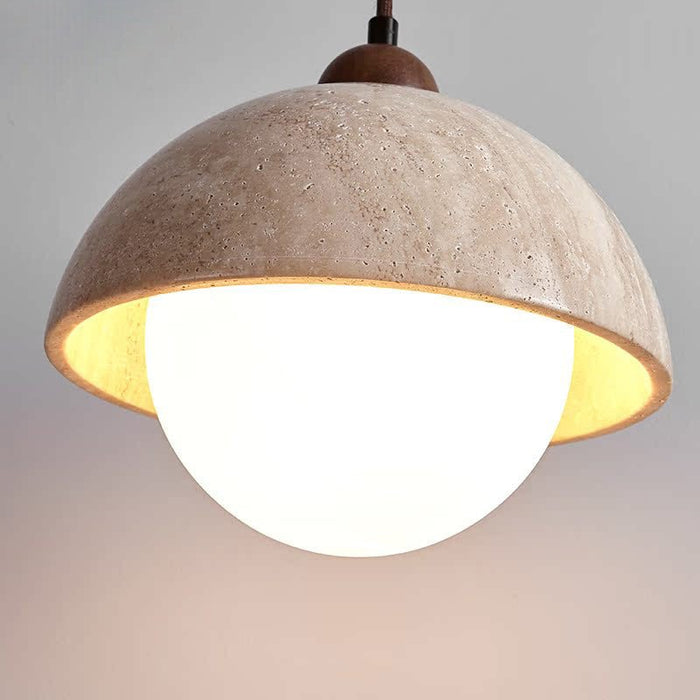 Dome Travertine Pendant Lamp Vakkerlight