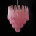 Pink Glass Droplet Chandelier Vakkerlight