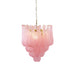 Pink Glass Droplet Chandelier Vakkerlight