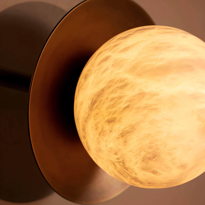 Dual Halo Alabaster Wall Light Vakkerlight