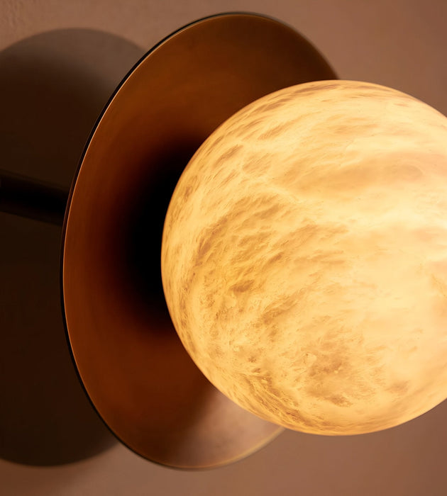 Dual Halo Alabaster Wall Light Vakkerlight