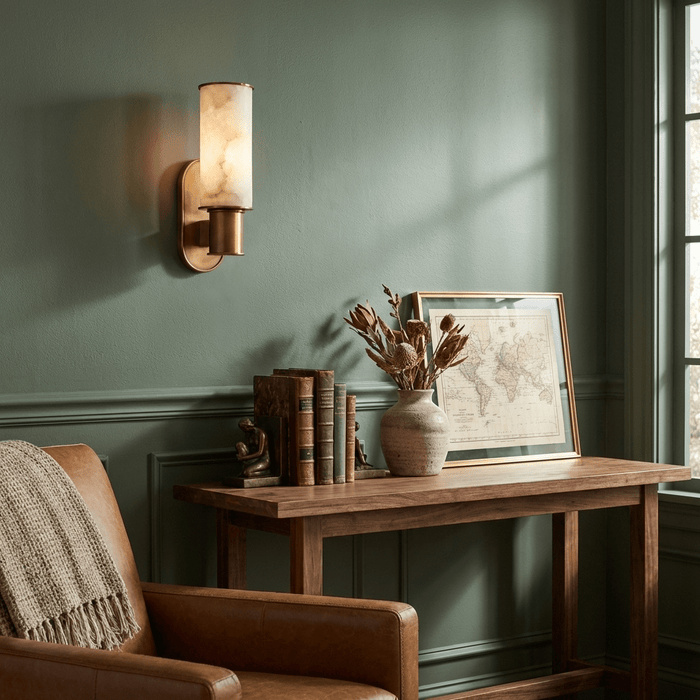 Dualis Alabaster Wall Sconce Vakkerlight
