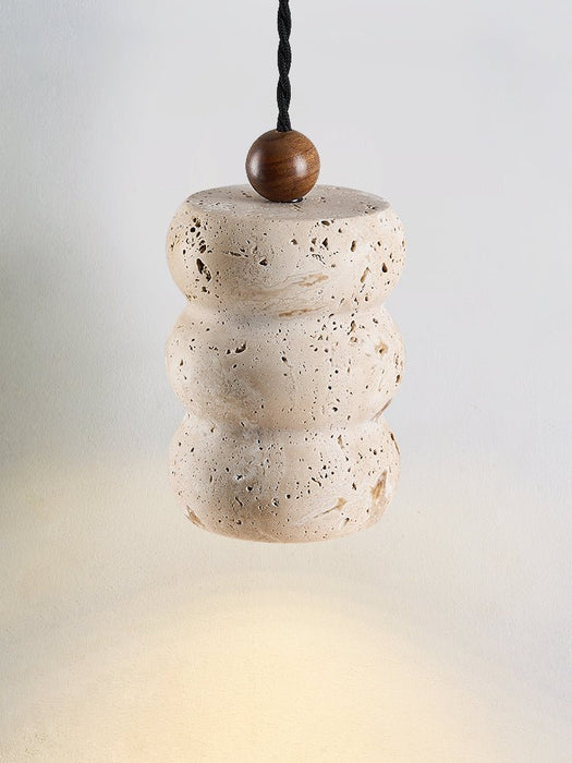 Dune Pebble Travertine Pendant Light Vakkerlight