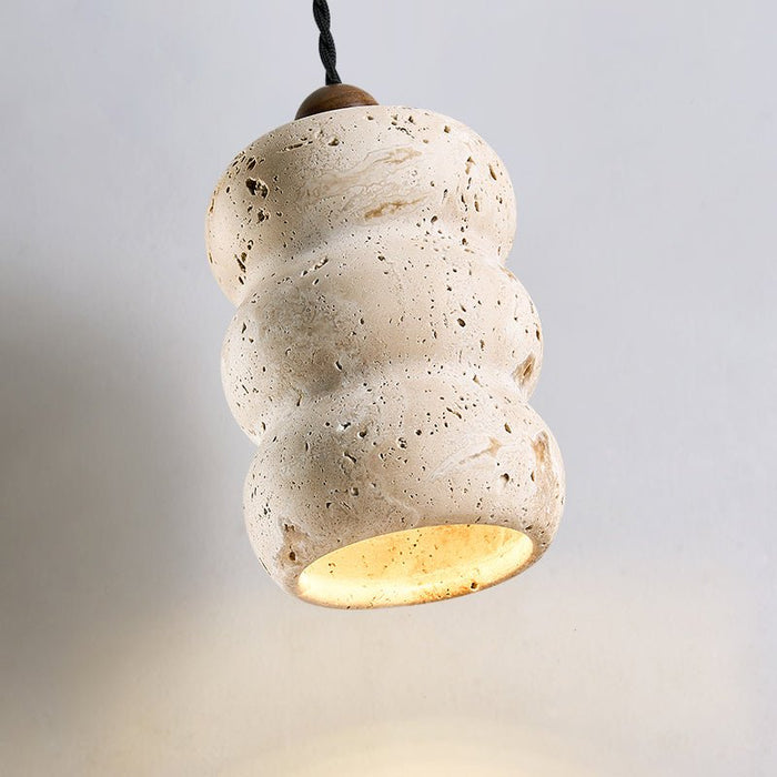 Dune Pebble Travertine Pendant Light Vakkerlight